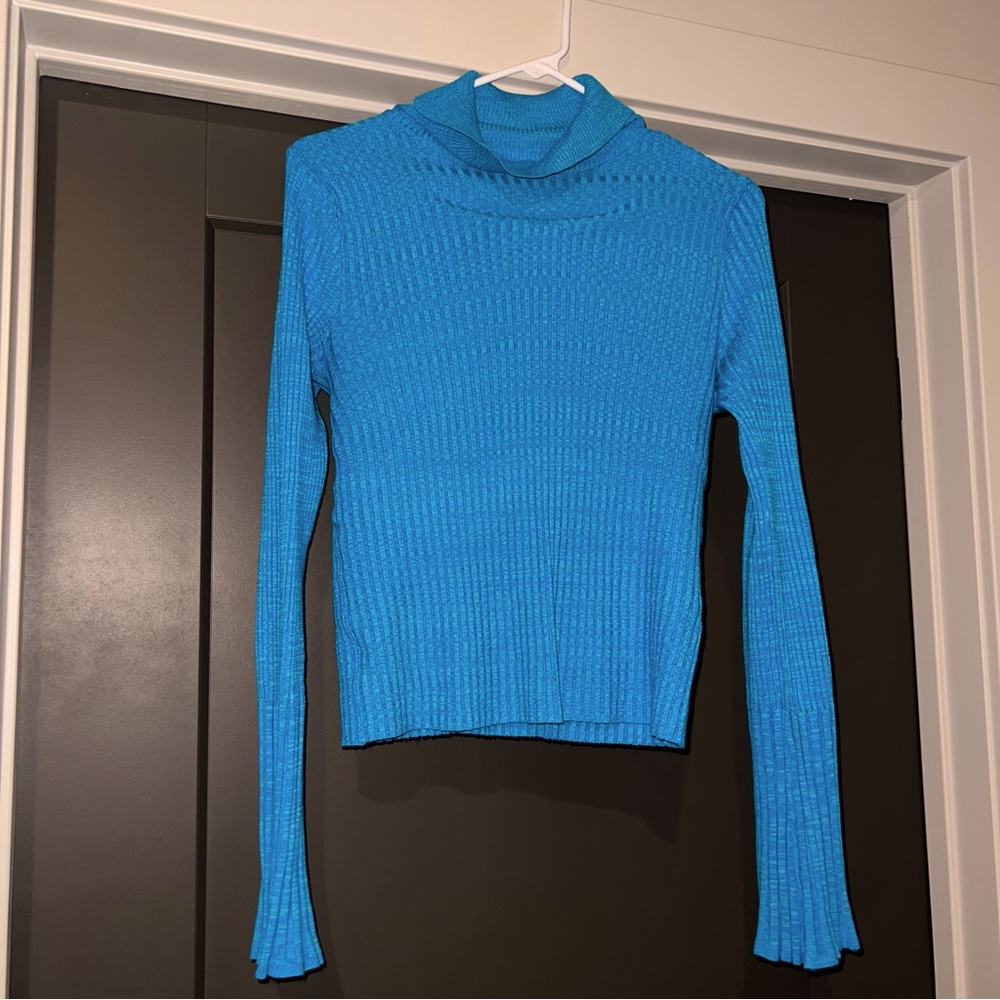 ASOS Turtle Neck Blue Long Sleeve Sweater